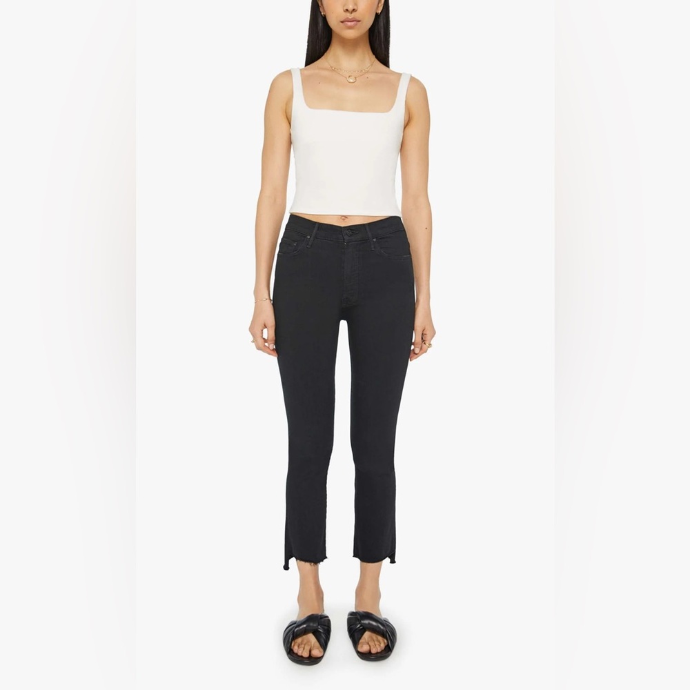 Mother The Insider Crop Step Fray In Wash Not Guilty Size 27 New